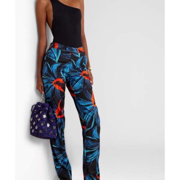 💞 💞NWT LOUISA BALLOU
Printed cotton  twill straight-leg pants - Picture 3 of 12